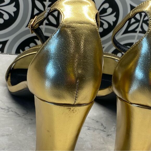 Madden Girl Women's Beella Heeled Sandal Gold 10 NEW - Picture 5 of 12